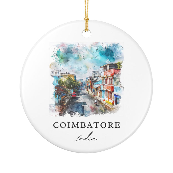 Coimbatore India Ornament: Unique Coimbatore India Souvenir, Coimbatore India Xmas Decor, and Authentic Coimbatore India Gift