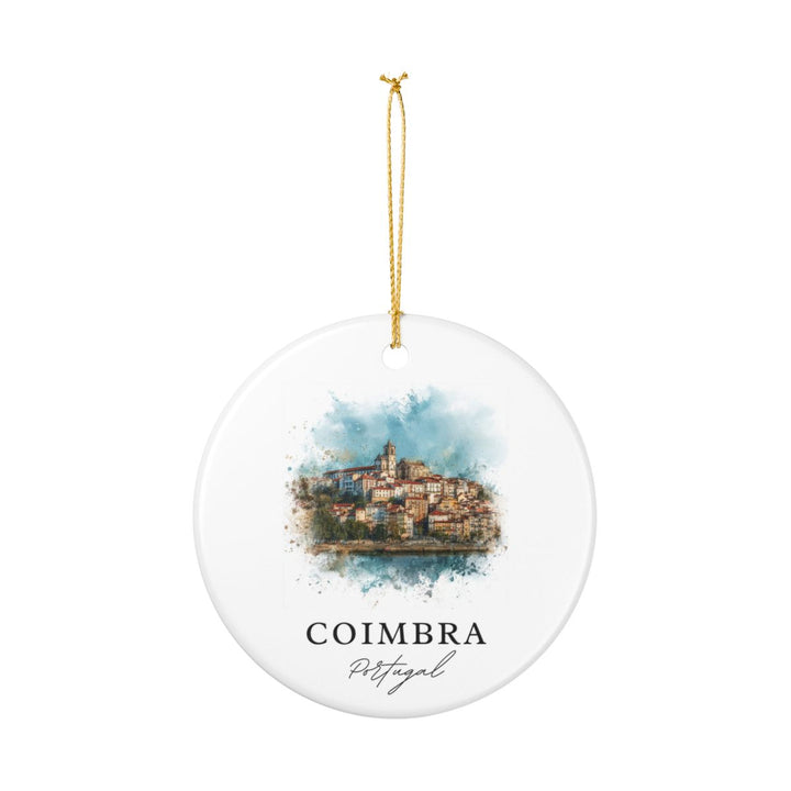 Coimbra Portugal Ornament: Unique Coimbra Portugal Souvenir, Coimbra Portugal Xmas Decor, and Authentic Coimbra Portugal Gift