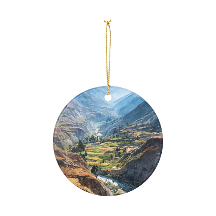 Colca Canyon Peru Ornament: Unique Colca Canyon Souvenir, Colca Canyon Peru Xmas Decor, and Authentic Colca Canyon Gift