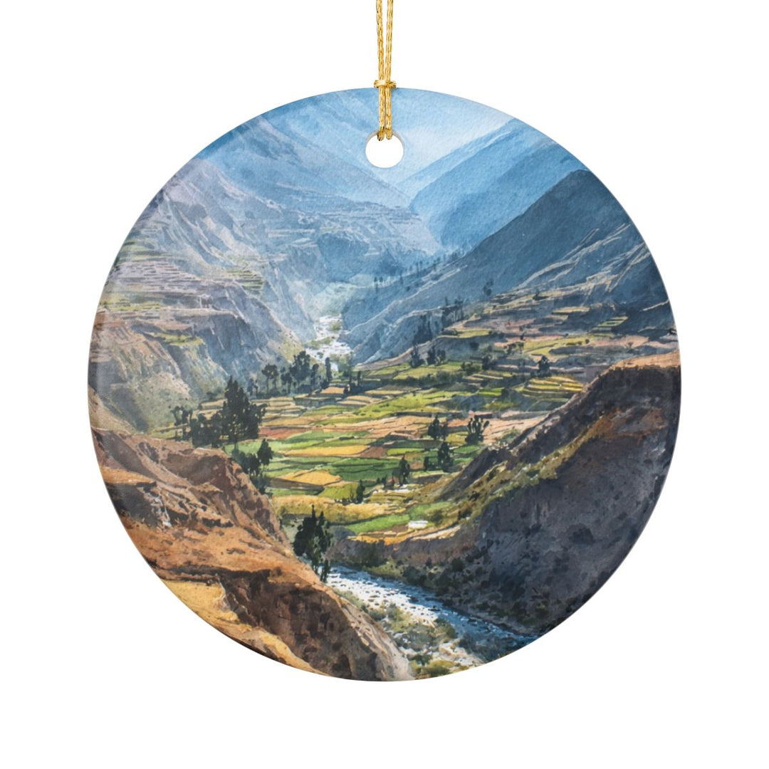 Colca Canyon Peru Ornament: Unique Colca Canyon Souvenir, Colca Canyon Peru Xmas Decor, and Authentic Colca Canyon Gift