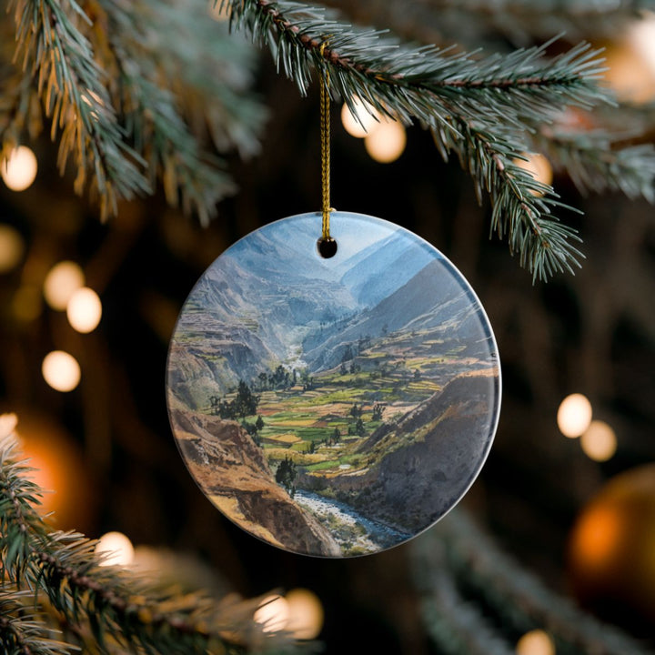 Colca Canyon Peru Ornament: Unique Colca Canyon Souvenir, Colca Canyon Peru Xmas Decor, and Authentic Colca Canyon Gift
