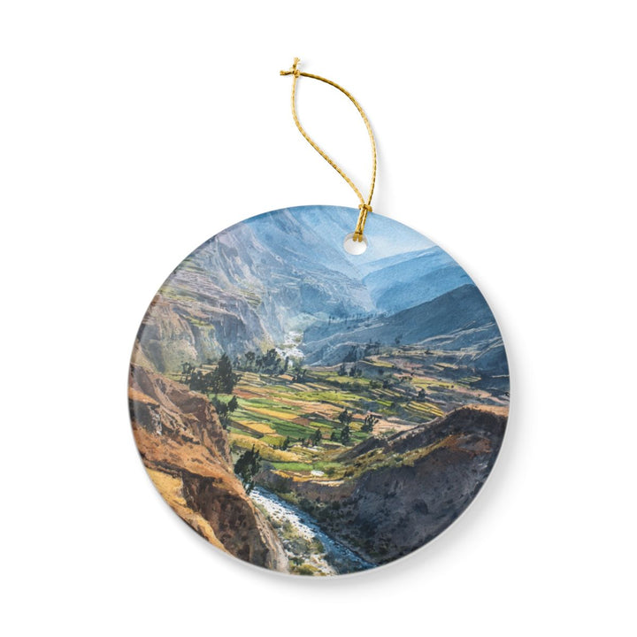 Colca Canyon Peru Ornament: Unique Colca Canyon Souvenir, Colca Canyon Peru Xmas Decor, and Authentic Colca Canyon Gift