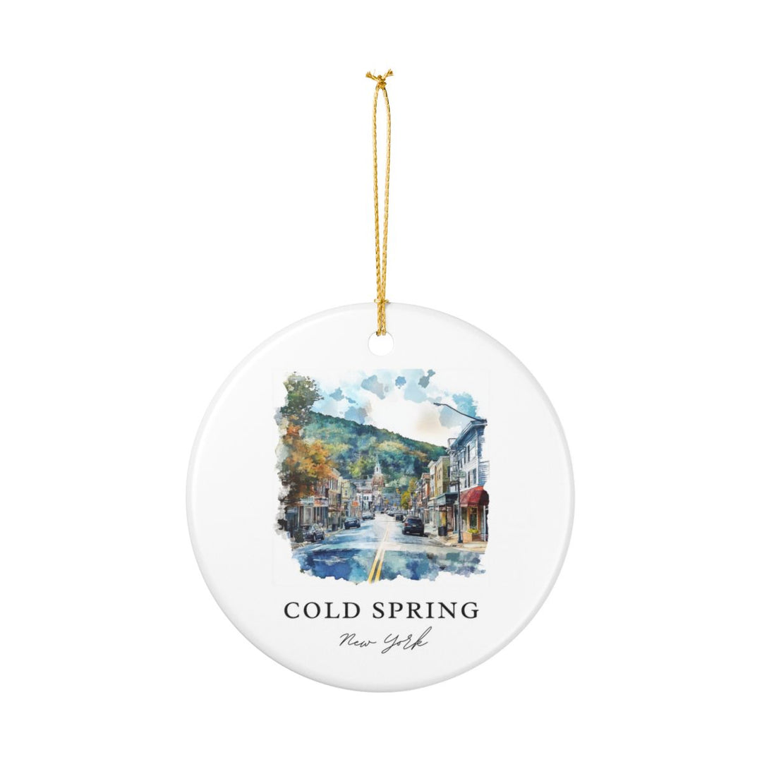 Cold Spring New York USA Ornament: Unique Cold Spring Souvenir, Cold Spring New York Xmas Decor, and Authentic Cold Spring Gift