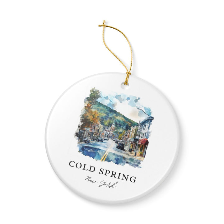 Cold Spring New York USA Ornament: Unique Cold Spring Souvenir, Cold Spring New York Xmas Decor, and Authentic Cold Spring Gift