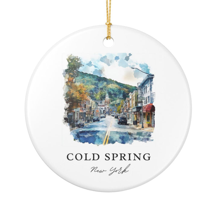 Cold Spring New York USA Ornament: Unique Cold Spring Souvenir, Cold Spring New York Xmas Decor, and Authentic Cold Spring Gift