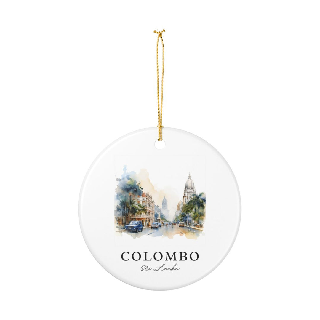 Colombo Sri Lanka Ornament: Unique Colombo Sri Lanka Souvenir, Colombo Sri Lanka Xmas Decor, and Authentic Colombo Sri Lanka Gift