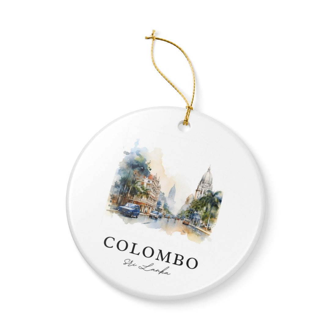 Colombo Sri Lanka Ornament: Unique Colombo Sri Lanka Souvenir, Colombo Sri Lanka Xmas Decor, and Authentic Colombo Sri Lanka Gift