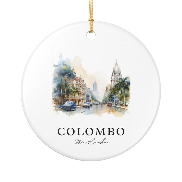 Colombo Sri Lanka Ornament: Unique Colombo Sri Lanka Souvenir, Colombo Sri Lanka Xmas Decor, and Authentic Colombo Sri Lanka Gift