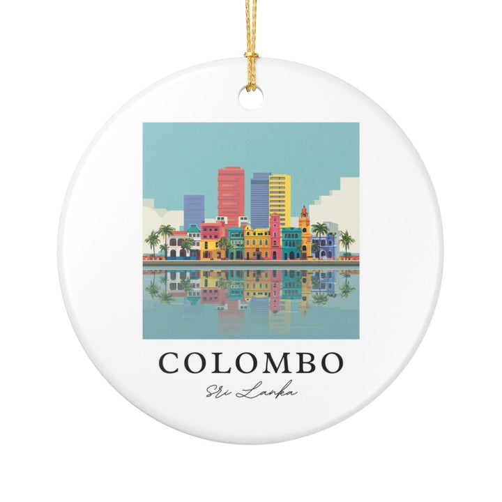 Colombo Sri Lanka Ornament: Unique Colombo Sri Lanka Souvenir, Colombo Sri Lanka Xmas Decor, and Authentic Colombo Sri Lanka Gift