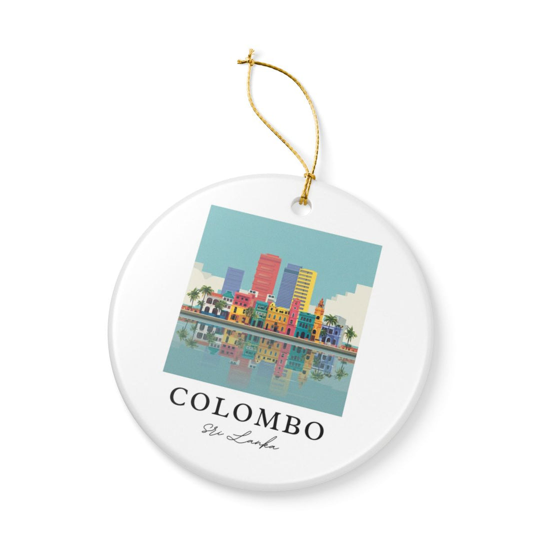 Colombo Sri Lanka Ornament: Unique Colombo Sri Lanka Souvenir, Colombo Sri Lanka Xmas Decor, and Authentic Colombo Sri Lanka Gift