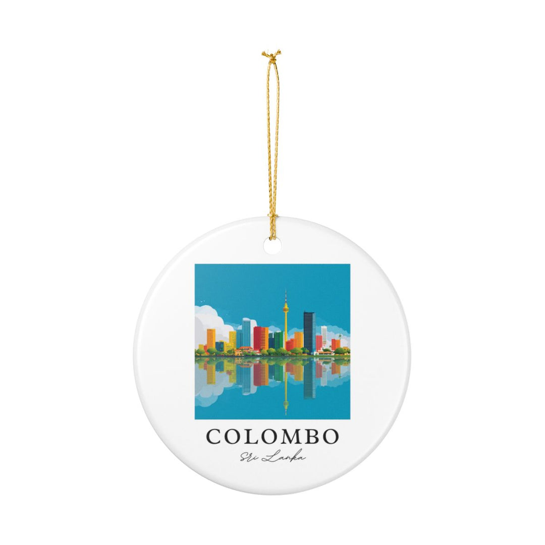 Colombo Sri Lanka Ornament: Unique Colombo Sri Lanka Souvenir, Colombo Sri Lanka Xmas Decor, and Authentic Colombo Sri Lanka Gift