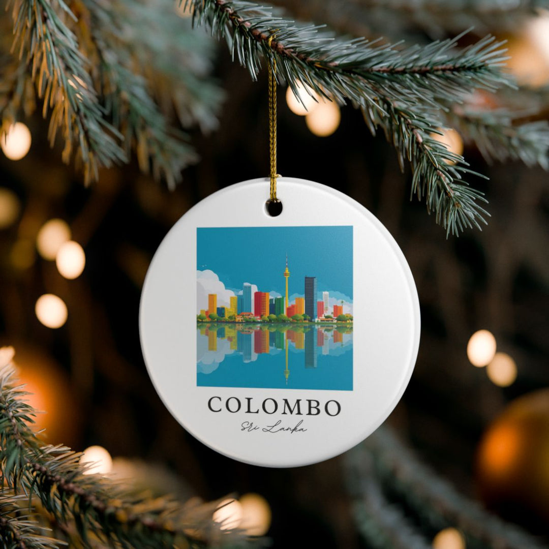Colombo Sri Lanka Ornament: Unique Colombo Sri Lanka Souvenir, Colombo Sri Lanka Xmas Decor, and Authentic Colombo Sri Lanka Gift