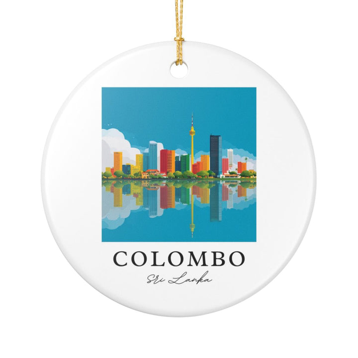 Colombo Sri Lanka Ornament: Unique Colombo Sri Lanka Souvenir, Colombo Sri Lanka Xmas Decor, and Authentic Colombo Sri Lanka Gift