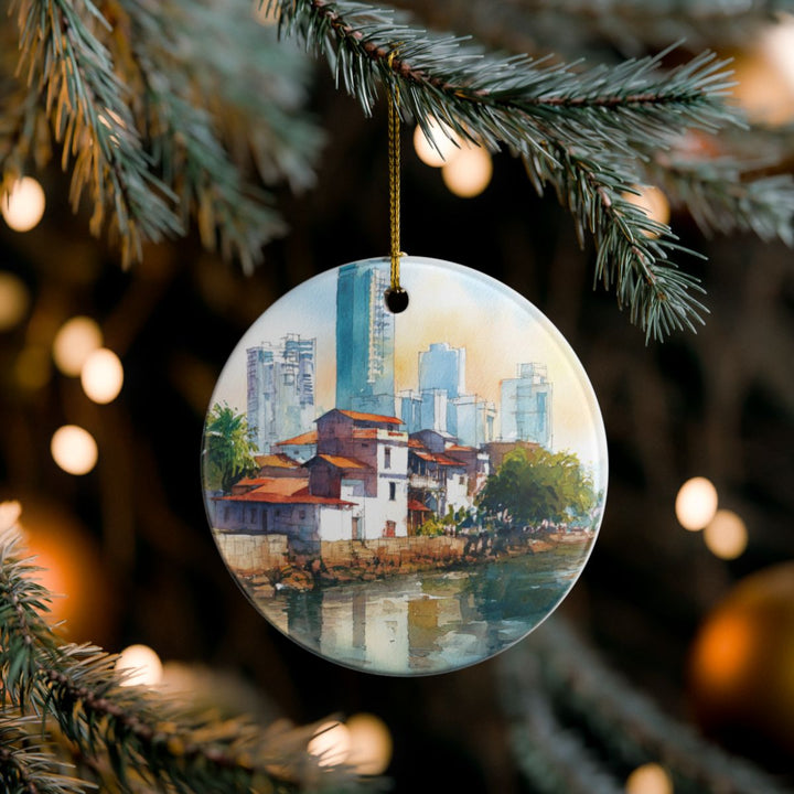 Colombo Sri Lanka Ornament: Unique Colombo Sri Lanka Souvenir, Colombo Sri Lanka Xmas Decor, and Authentic Colombo Sri Lanka Gift