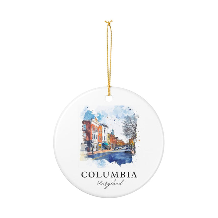 Columbia Maryland Ornament: Unique Columbia Souvenir, Columbia Maryland Xmas Decor, and Authentic Columbia Gift