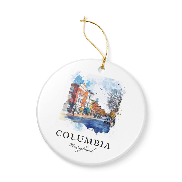 Columbia Maryland Ornament: Unique Columbia Souvenir, Columbia Maryland Xmas Decor, and Authentic Columbia Gift