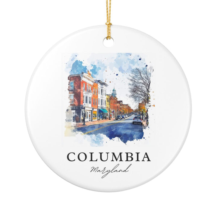 Columbia Maryland Ornament: Unique Columbia Souvenir, Columbia Maryland Xmas Decor, and Authentic Columbia Gift