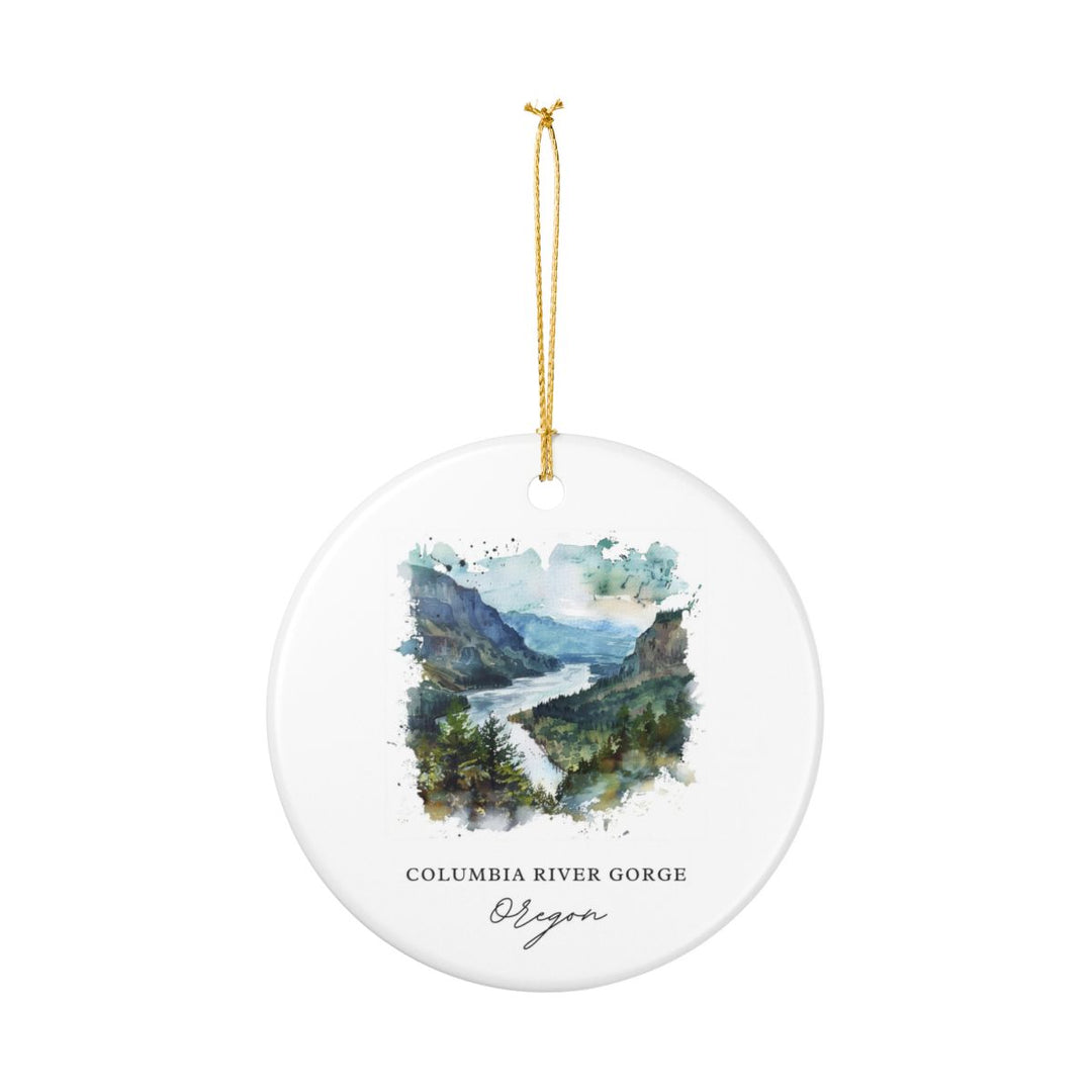 Columbia River Gorge Ornament: Unique Columbia River Gorge Souvenir, Columbia River Gorge Xmas Decor, and Authentic Columbia River Gorge Gift