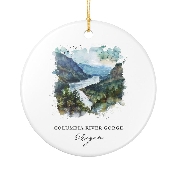 Columbia River Gorge Ornament: Unique Columbia River Gorge Souvenir, Columbia River Gorge Xmas Decor, and Authentic Columbia River Gorge Gift
