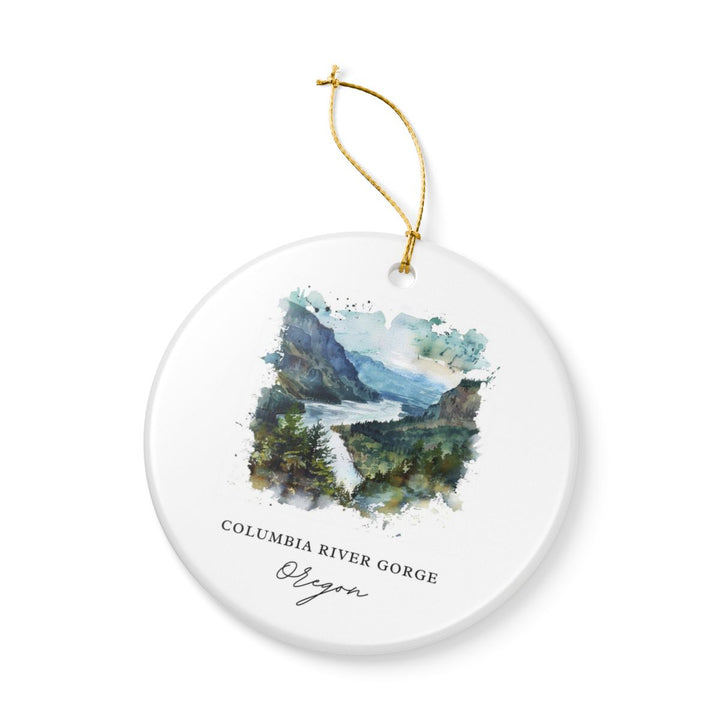 Columbia River Gorge Ornament: Unique Columbia River Gorge Souvenir, Columbia River Gorge Xmas Decor, and Authentic Columbia River Gorge Gift