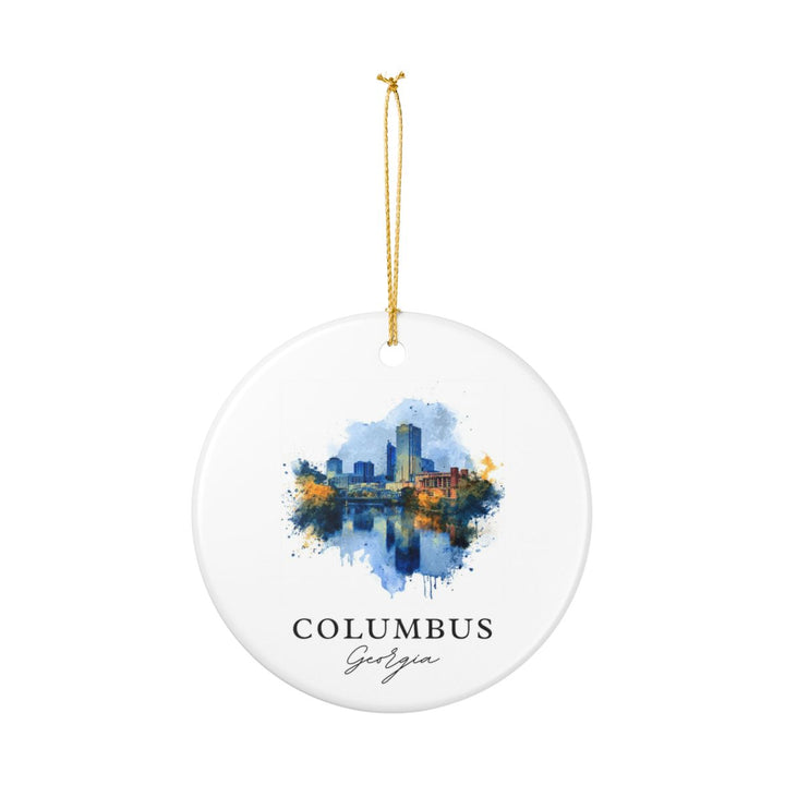 Columbus Georgia Ornament: Unique Columbus Souvenir, Columbus Georgia Xmas Decor, and Authentic Columbus Gift