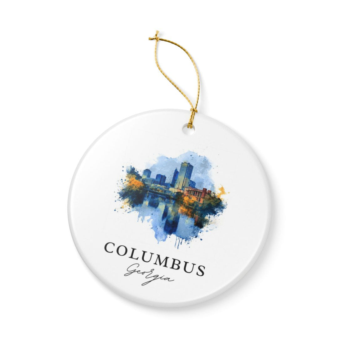 Columbus Georgia Ornament: Unique Columbus Souvenir, Columbus Georgia Xmas Decor, and Authentic Columbus Gift