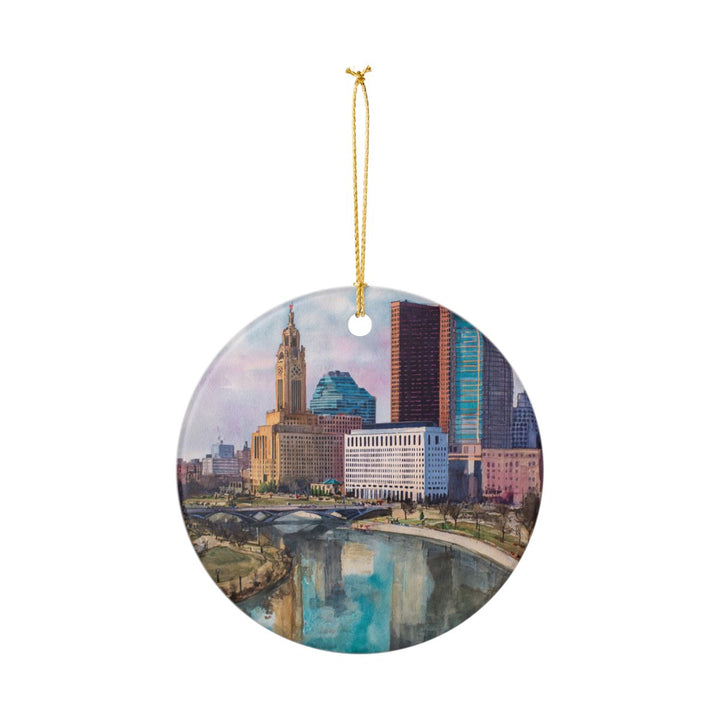 Columbus Ohio Ornament: Unique Columbus Souvenir, Columbus Ohio Xmas Decor, and Authentic Columbus Gift