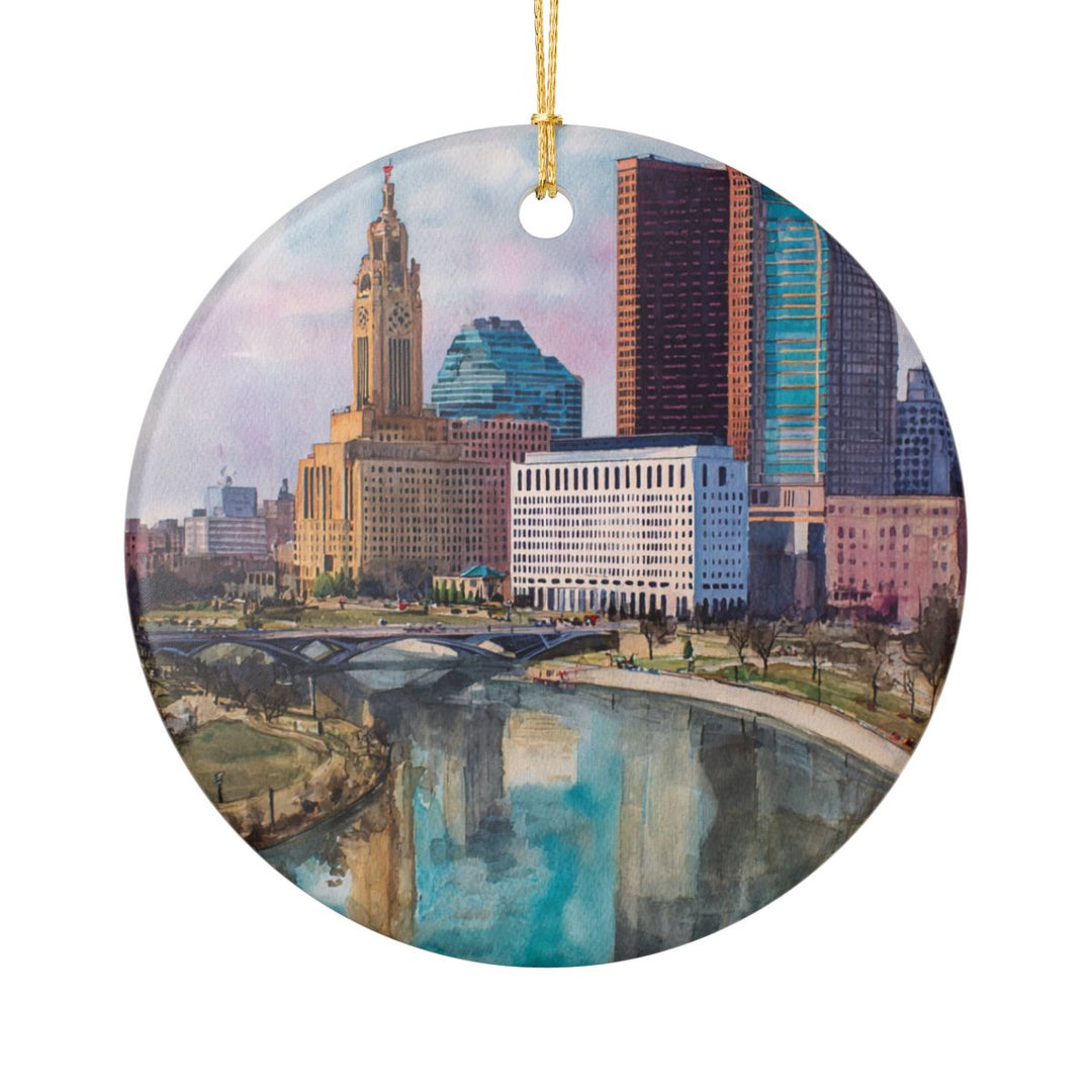 Columbus Ohio Ornament: Unique Columbus Souvenir, Columbus Ohio Xmas Decor, and Authentic Columbus Gift