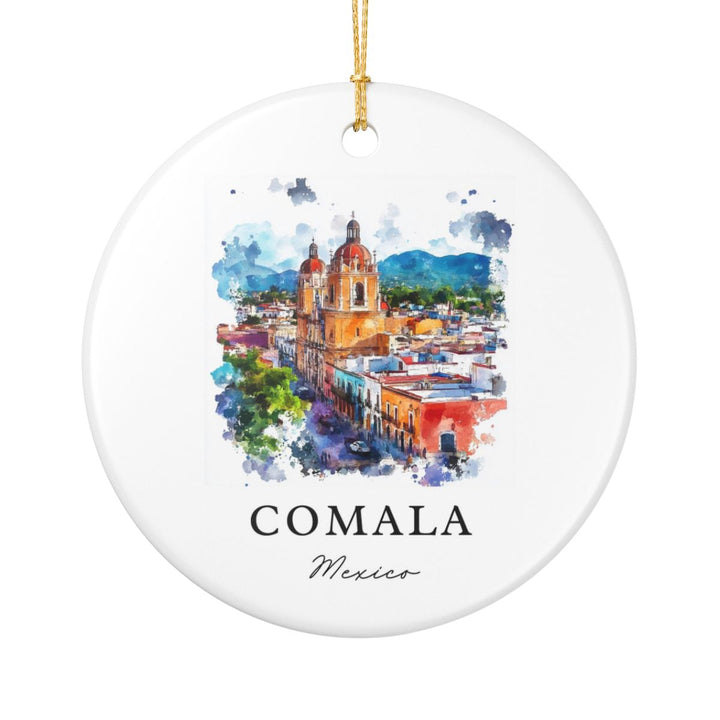 Comala Mexico Ornament: Unique Comala Souvenir, Comala Mexico Xmas Decor, and Authentic Comala Gift