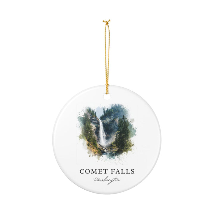 Comet Falls Washington USA Ornament: Unique Comet Falls Souvenir, Comet Falls Washington Xmas Decor, and Authentic Comet Falls Gift