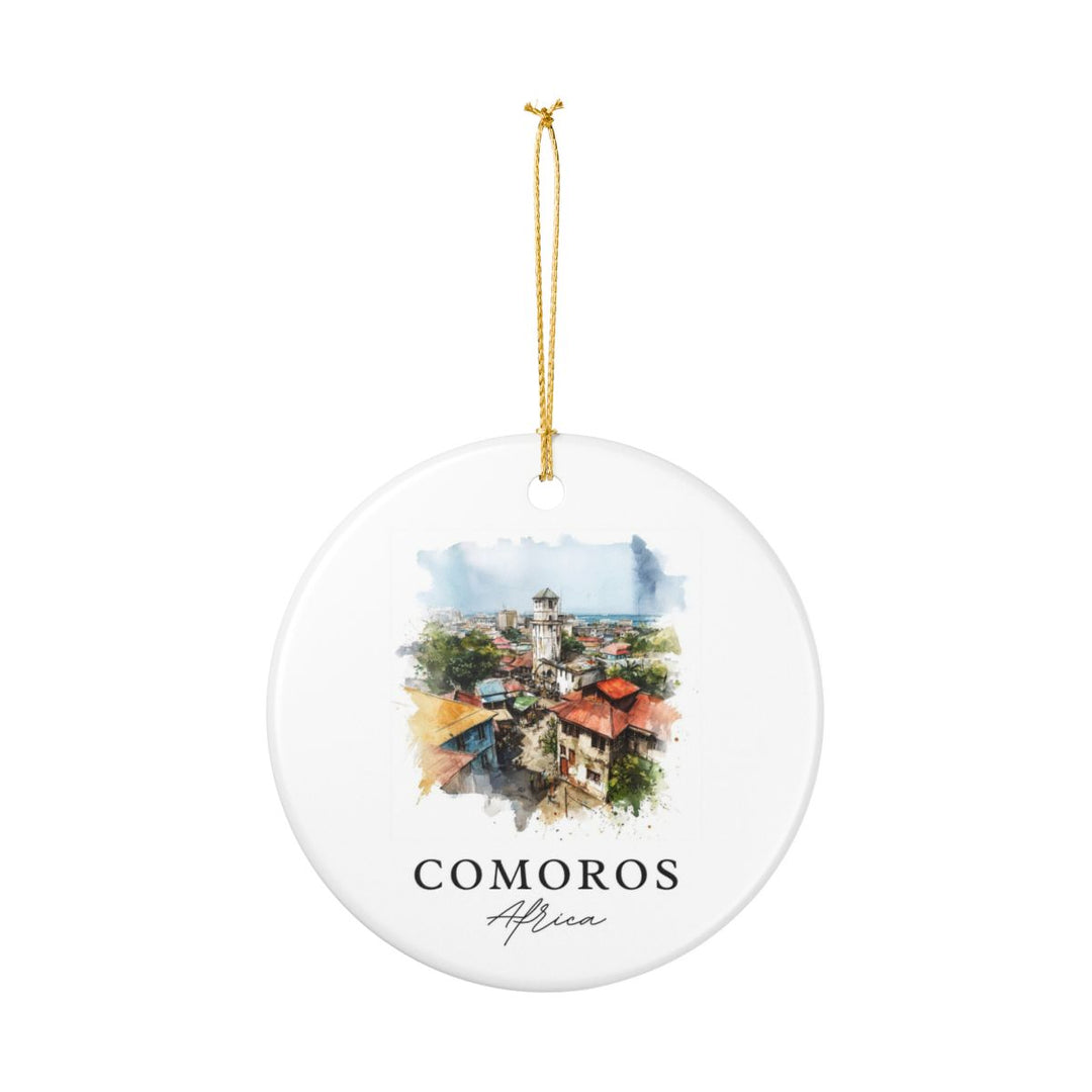 Comoros Africa Ornament: Unique Comoros Africa Souvenir, Comoros Africa Xmas Decor, and Authentic Comoros Africa Gift