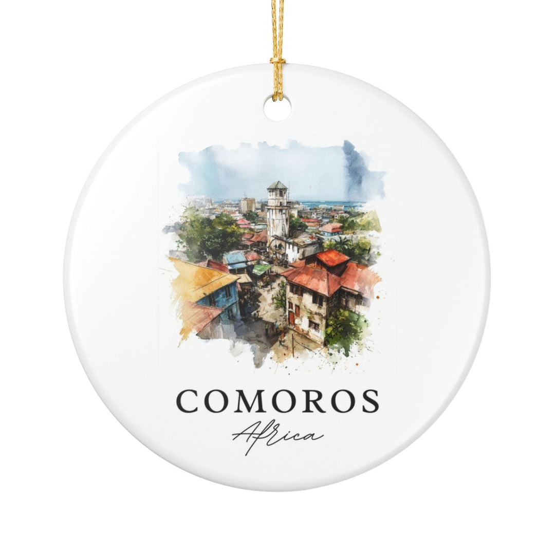 Comoros Africa Ornament: Unique Comoros Africa Souvenir, Comoros Africa Xmas Decor, and Authentic Comoros Africa Gift