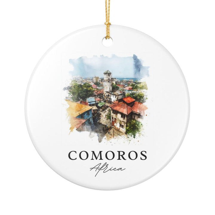 Comoros Africa Ornament: Unique Comoros Africa Souvenir, Comoros Africa Xmas Decor, and Authentic Comoros Africa Gift