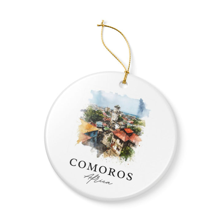 Comoros Africa Ornament: Unique Comoros Africa Souvenir, Comoros Africa Xmas Decor, and Authentic Comoros Africa Gift