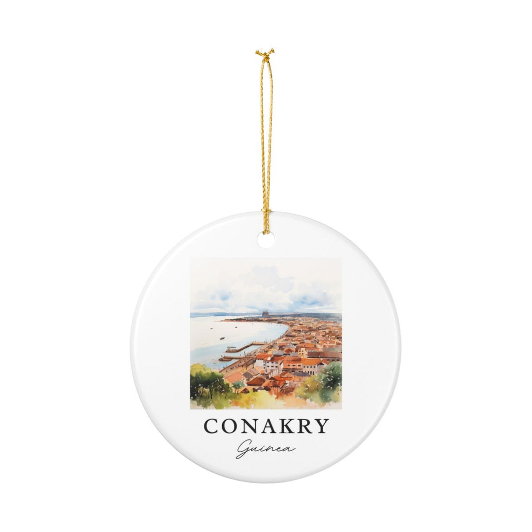 Conakry Guinea Ornament: Unique Conakry Guinea Souvenir, Conakry Guinea Xmas Decor, and Authentic Conakry Guinea Gift