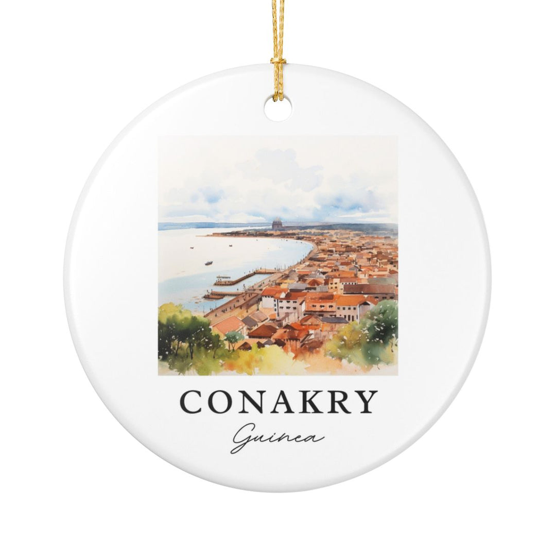 Conakry Guinea Ornament: Unique Conakry Guinea Souvenir, Conakry Guinea Xmas Decor, and Authentic Conakry Guinea Gift