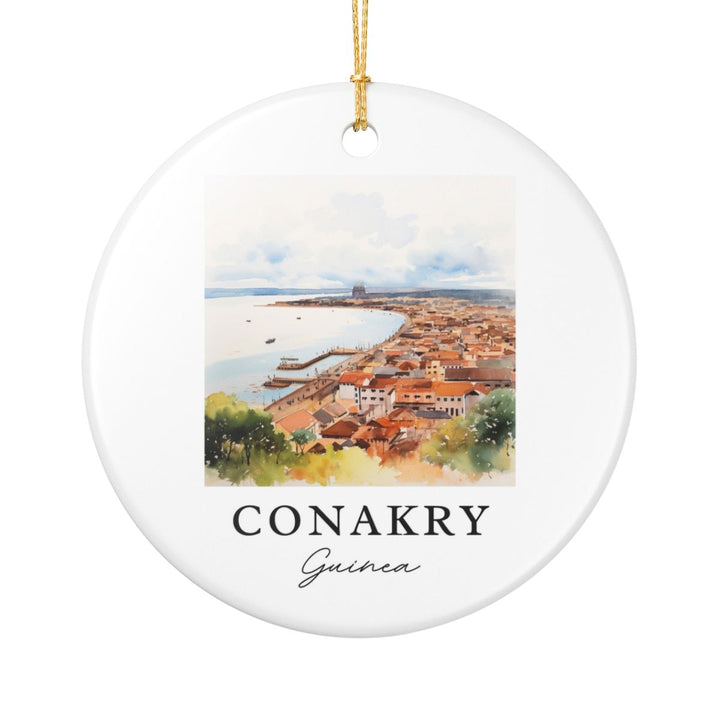 Conakry Guinea Ornament: Unique Conakry Guinea Souvenir, Conakry Guinea Xmas Decor, and Authentic Conakry Guinea Gift