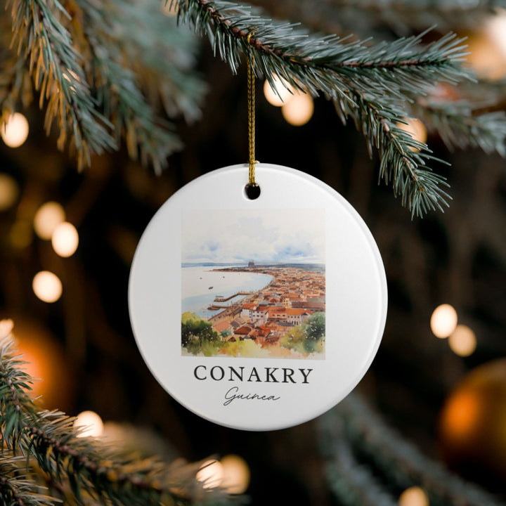 Conakry Guinea Ornament: Unique Conakry Guinea Souvenir, Conakry Guinea Xmas Decor, and Authentic Conakry Guinea Gift