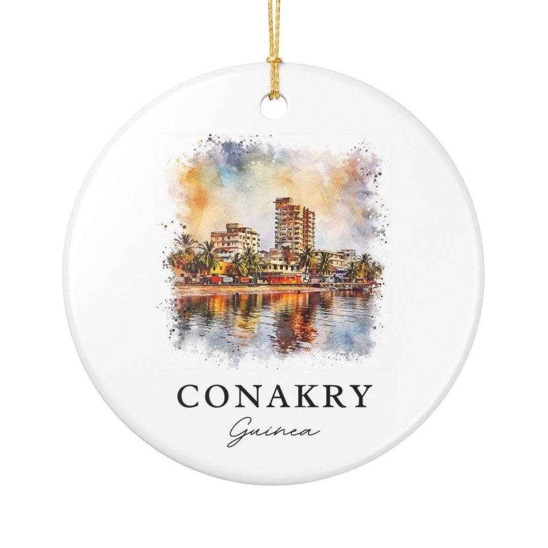 Conakry Guinea Ornament: Unique Conakry Guinea Souvenir, Conakry Guinea Xmas Decor, and Authentic Conakry Guinea Gift