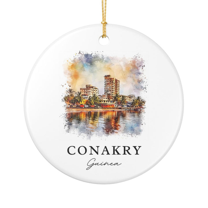 Conakry Guinea Ornament: Unique Conakry Guinea Souvenir, Conakry Guinea Xmas Decor, and Authentic Conakry Guinea Gift
