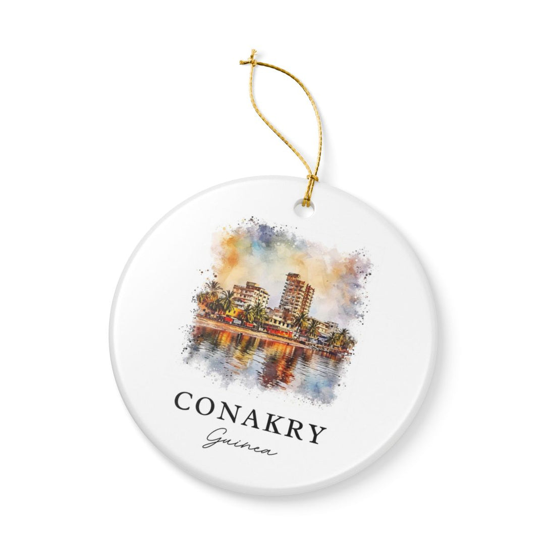 Conakry Guinea Ornament: Unique Conakry Guinea Souvenir, Conakry Guinea Xmas Decor, and Authentic Conakry Guinea Gift