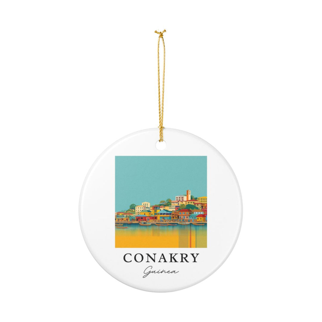 Conakry Guinea Ornament: Unique Conakry Guinea Souvenir, Conakry Guinea Xmas Decor, and Authentic Conakry Guinea Gift