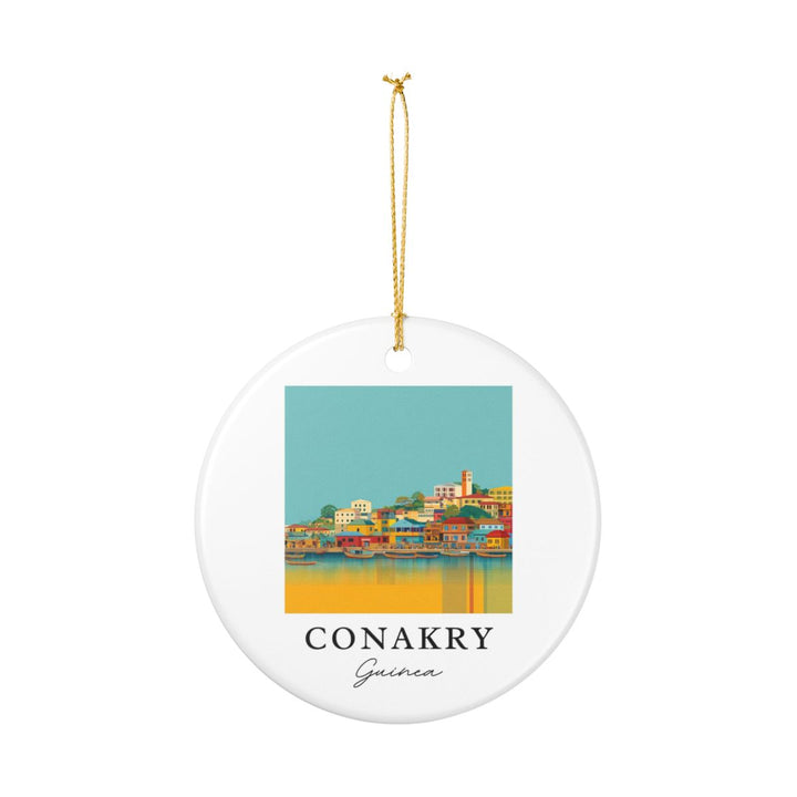 Conakry Guinea Ornament: Unique Conakry Guinea Souvenir, Conakry Guinea Xmas Decor, and Authentic Conakry Guinea Gift