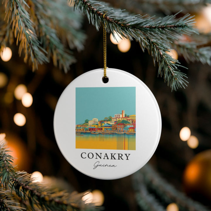 Conakry Guinea Ornament: Unique Conakry Guinea Souvenir, Conakry Guinea Xmas Decor, and Authentic Conakry Guinea Gift