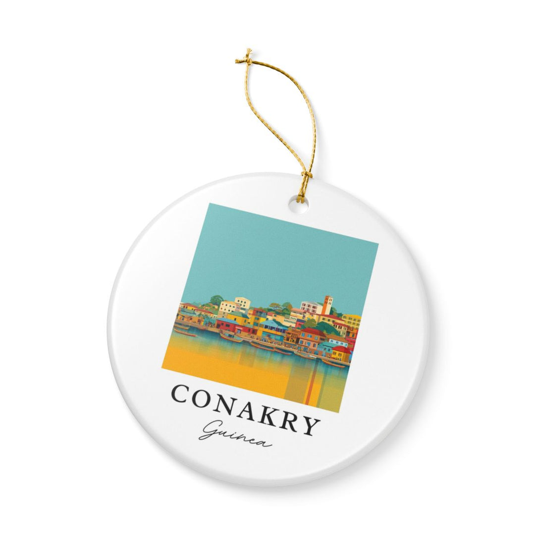 Conakry Guinea Ornament: Unique Conakry Guinea Souvenir, Conakry Guinea Xmas Decor, and Authentic Conakry Guinea Gift