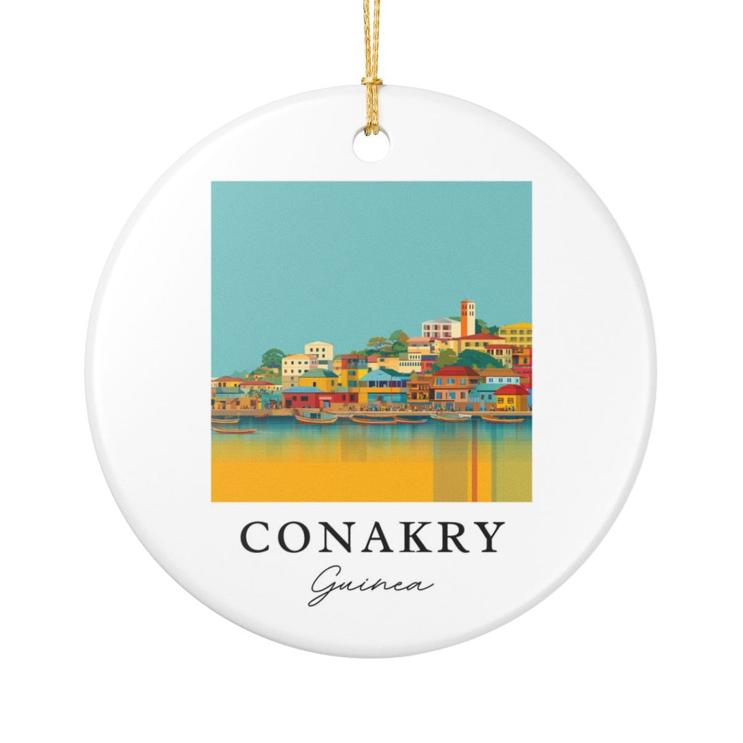 Conakry Guinea Ornament: Unique Conakry Guinea Souvenir, Conakry Guinea Xmas Decor, and Authentic Conakry Guinea Gift