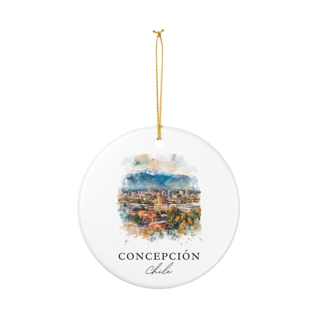 Concepción Chile Ornament: Unique Concepción Souvenir, Concepción Chile Xmas Decor, and Authentic Concepción Gift