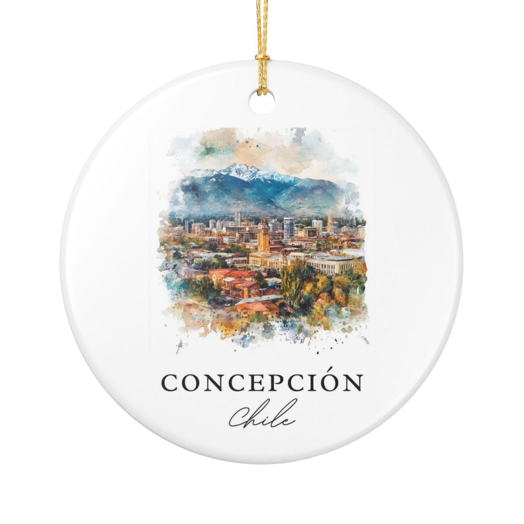 Concepción Chile Ornament: Unique Concepción Souvenir, Concepción Chile Xmas Decor, and Authentic Concepción Gift