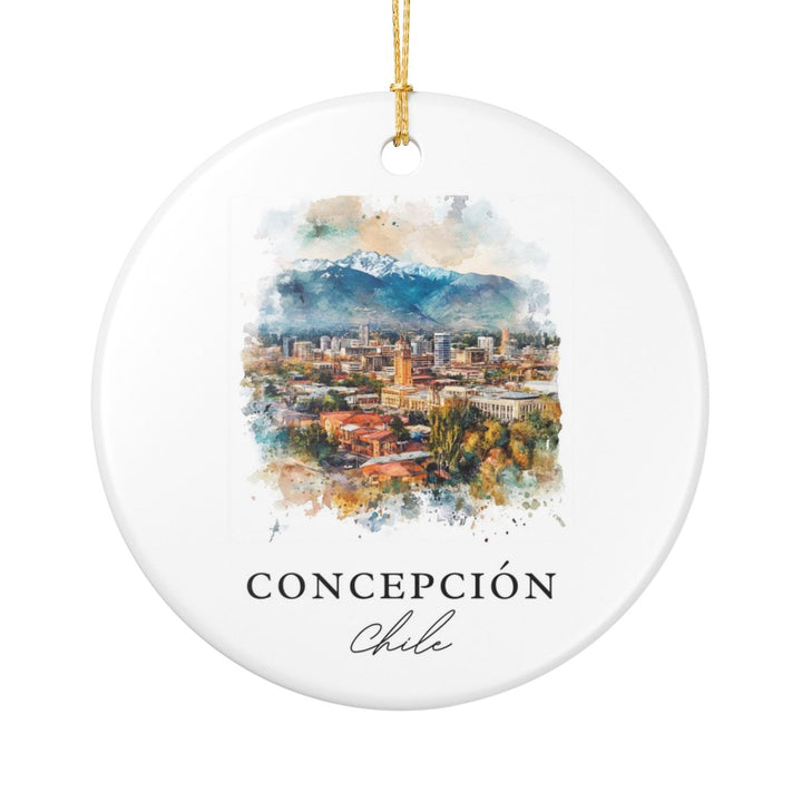 Concepción Chile Ornament: Unique Concepción Souvenir, Concepción Chile Xmas Decor, and Authentic Concepción Gift