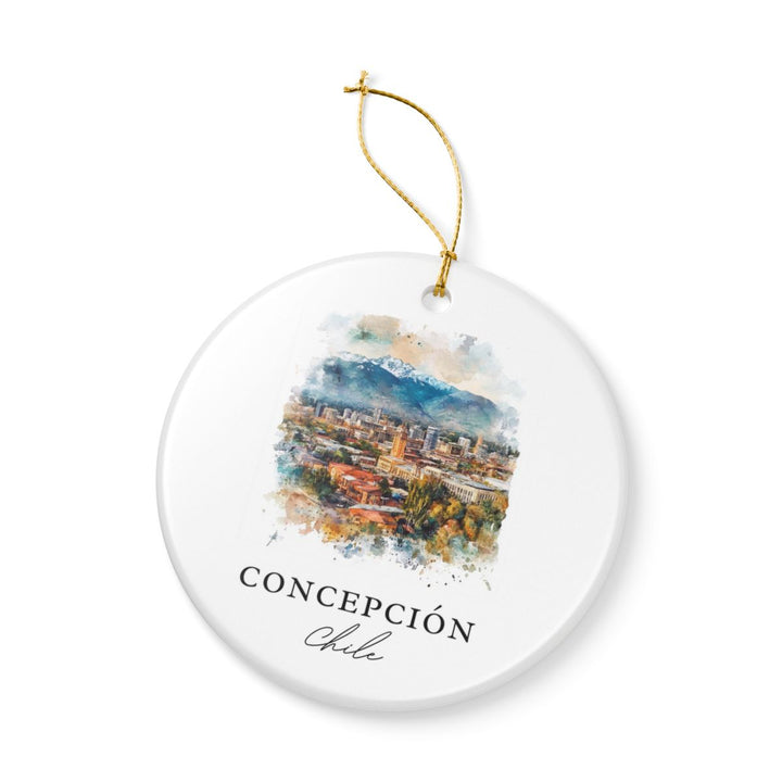 Concepción Chile Ornament: Unique Concepción Souvenir, Concepción Chile Xmas Decor, and Authentic Concepción Gift